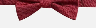 Gravata borboleta masculina Ryan Seacrest Distinction PT Kent Unsolid de seda sólida Chevron vermelha tamanho regular