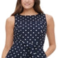 Macacão Tommy Hilfiger Feminino Bolinhas Cintura Amarrada Azul Tamanho 18