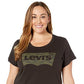 Camiseta Levi's Perfect Tee Feminina Preta Tamanho 2X