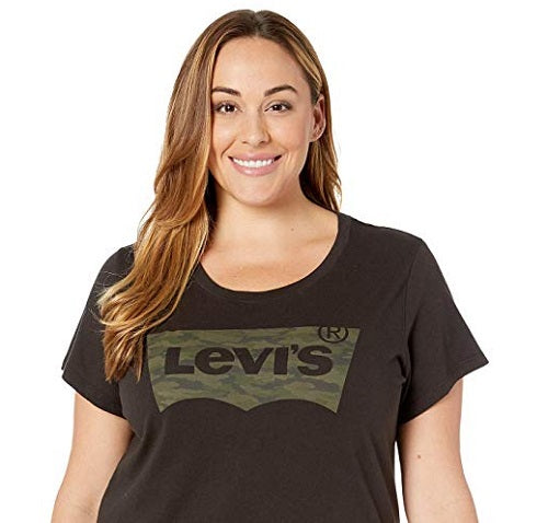 Camiseta Levi's Perfect Tee Feminina Preta Tamanho 2X