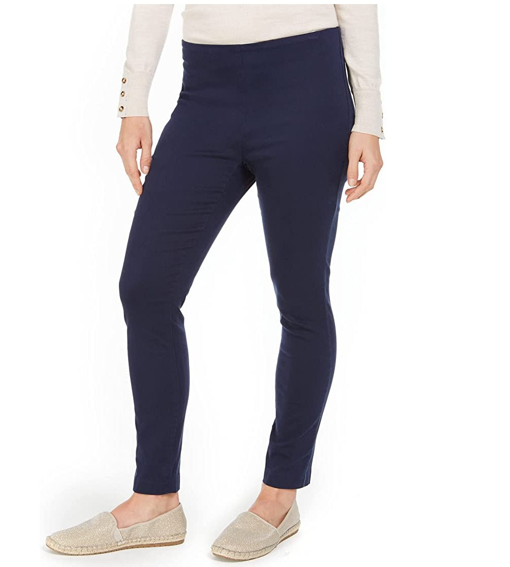 Calça curta feminina Charter Club Petite Chelsea de sarja elástica, azul, tamanho 4 P