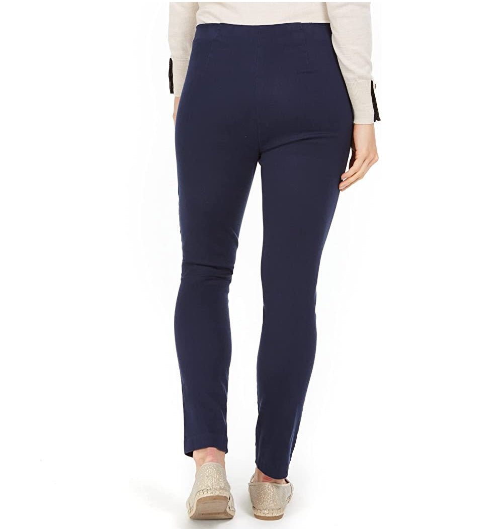 Calça curta feminina Charter Club Petite Chelsea de sarja elástica, azul, tamanho 4 P