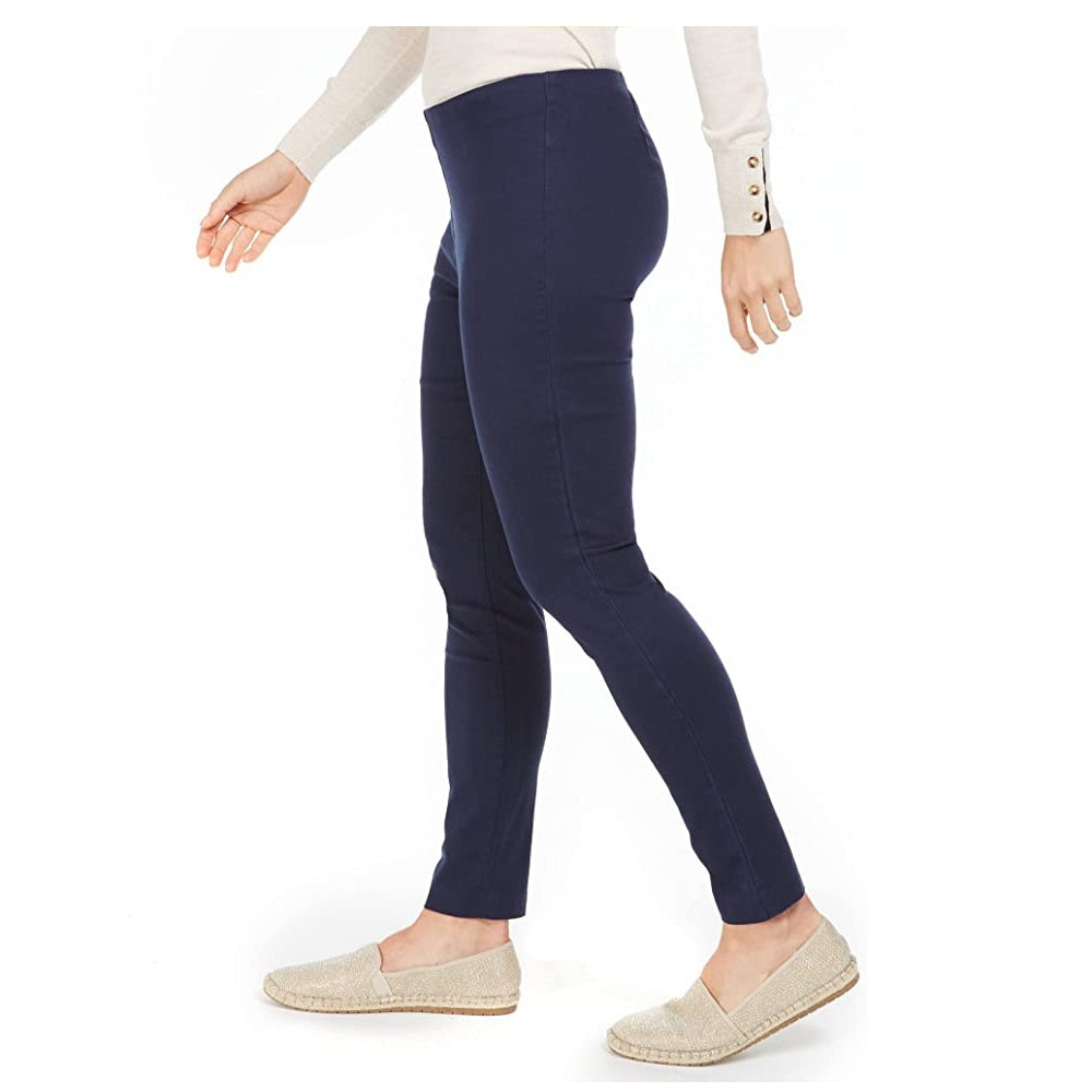 Calça curta feminina Charter Club Petite Chelsea de sarja elástica, azul, tamanho 4 P
