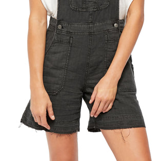 Calça feminina Free People Sights Linen Short Preta Tamanho P
