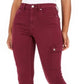 Calça Jeans Cargo Skinny de Cintura Alta Calvin Klein Feminina, Vinho, Tamanho 26
