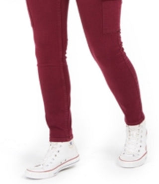 Calça Jeans Cargo Skinny de Cintura Alta Calvin Klein Feminina, Vinho, Tamanho 26