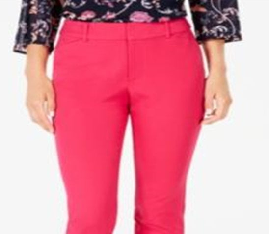 Calça curta feminina Charter Club Newport Tummy Control, rosa, tamanho 6