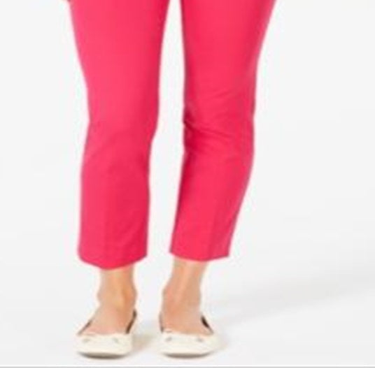 Calça curta feminina Charter Club Newport Tummy Control, rosa, tamanho 6