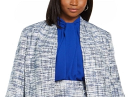 Calvin Klein Women's Wear to Work Jacket Plus Azul Tamanho 18W