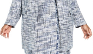 Calvin Klein Women's Wear to Work Jacket Plus Azul Tamanho 18W