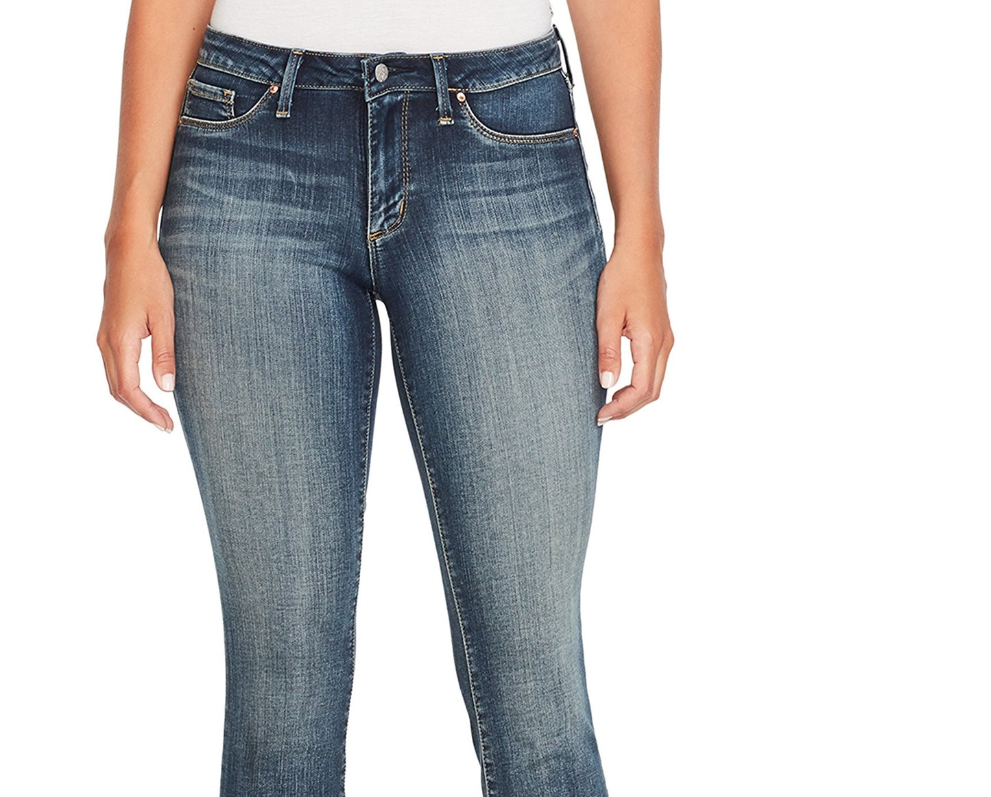 Jessica Simpson Calça Jeans Kiss Me Super Skinny Feminina Azul Tamanho 26