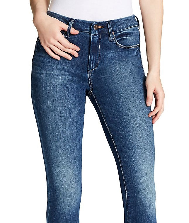 Calça jeans skinny Jessica Simpson Curvy Highrise feminina, azul, tamanho 26