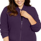 Karen Scott Suéter Feminino Plus Knit com Zíper Roxo Tamanho 2X