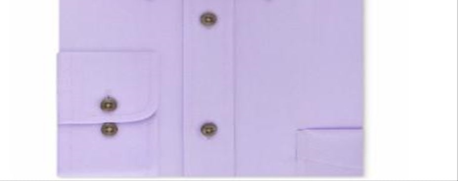 Camisa social masculina Ralph Lauren Classic Fit lisa, roxa, tamanho 16 x 34 x 35