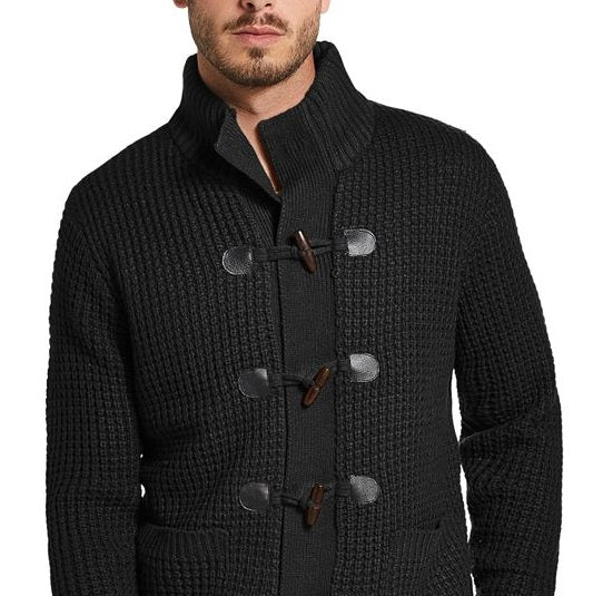 Swacket masculino vintage à prova de intempéries com ponto waffle, tamanho pequeno, preto