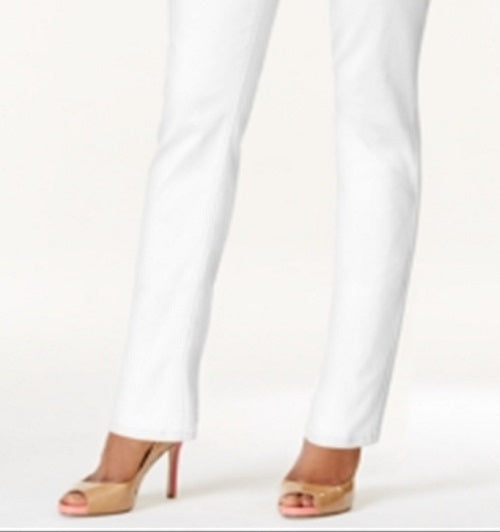 Calça Jeans Lee Platinum Feminina Gwen Reta Branca Tamanho 2 Petite