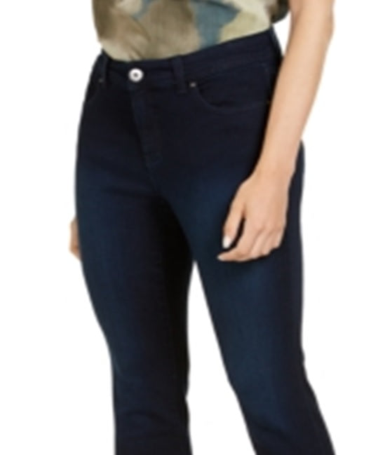 Calça jeans skinny feminina Petite Tummy-Control da INC International Concepts, azul, tamanho 14 P
