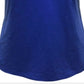 Blusa feminina JM Collection com botões mistos, azul, tamanho médio