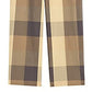 Calça feminina cropped xadrez reta Theory, marrom, tamanho 2