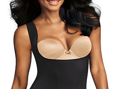 Maidenform Shapewear Feminino Use Seu Próprio Sutiã Body Suit Preto Tamanho P