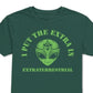 Camiseta gráfica masculina H3 verde tamanho grande