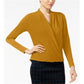 Blusa Alfani Feminina Surplice Amarela Tamanho Petite S