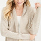 Karen Scott Cardigan Cocoon Feminino Marrom Tamanho Pequeno