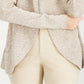 Karen Scott Cardigan Cocoon Feminino Marrom Tamanho Pequeno