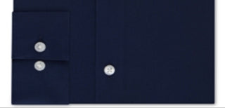 Camisa social masculina Calvin Klein Slim Fit com gola aberta, azul, tamanho 16x32x33