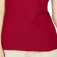 Karen Scott Top Feminino com Laço e Camadas, Vermelho, Tamanho Médio