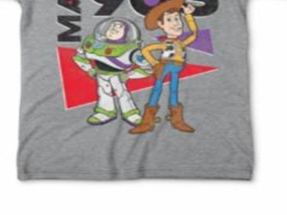 Camiseta masculina estampada de algodão Toy Story, fabricada nos anos 90, cinza, tamanho extragrande