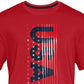 Camiseta Under Armour Charged Cotton Graphic Masculina Vermelha Tamanho P