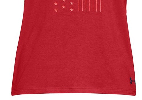 Camiseta Under Armour Charged Cotton Graphic Masculina Vermelha Tamanho P