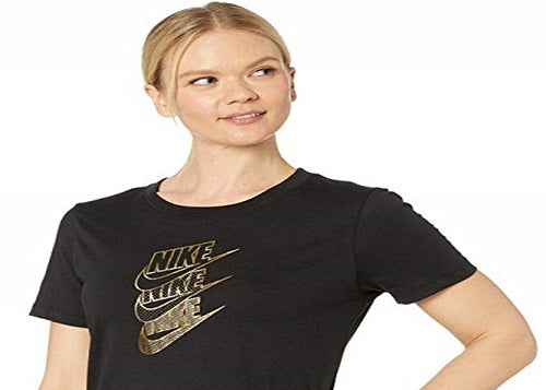 Camiseta Nike Statement Shine Feminina Preta Tamanho XS