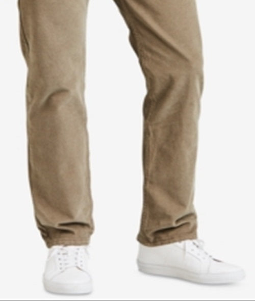 Calça Levi's 502 Taper Veludo Cotelê Masculina Marrom Tamanho 28X32