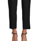Calça feminina plissada de cintura alta Anne Klein, preta, tamanho XX-S