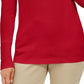 JM Collection Suéter Feminino com Mangas Apertadas e Gola Alta Vermelho Tamanho XX-G