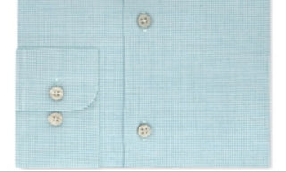 Camisa social masculina Calvin Klein Steel Stretch Check verde tamanho 18,5x36-37-XL