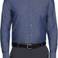 Camisa social Calvin Klein Classic Regular Masculina, Stretch, sem passar a ferro, tamanho M, azul-marinho