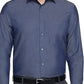 Camisa social Calvin Klein Classic Regular Masculina, Stretch, sem passar a ferro, tamanho M, azul-marinho