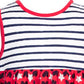 Primeiras impressões Baby Girl's Hearts Stars &amp; Stripes Túnica Top Vermelho Tamanho 24MOS