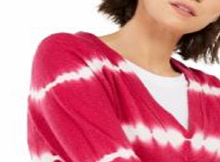 Suéter feminino de cashmere tingido com nó, rosa, tamanho pequeno, da INC International Concepts