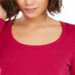 Suéter feminino de cashmere com manga bufante, rosa, tamanho pequeno, da INC International Concepts