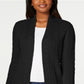 Karen Scott Cardigan Feminino de Tricô Preto Tamanho Pequeno GG