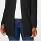 Karen Scott Cardigan Feminino de Tricô Preto Tamanho Pequeno GG