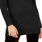 Suéter túnica de cashmere com gola canoa feminino INC International Concepts, preto, tamanho P