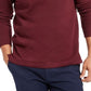 Suéter masculino Club Room com zíper de um quarto e canelado francês, vermelho, tamanho extragrande