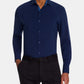 Camisa social masculina Tallia com gola azul, tamanho 34x35