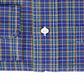 Camisa social xadrez Ralph Lauren masculina Classic Fit Easy Care, azul, tamanho 15x32-33