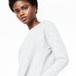 Suéter feminino Charter Club Pure Cashmere manga comprida, tamanho prata - Petite G